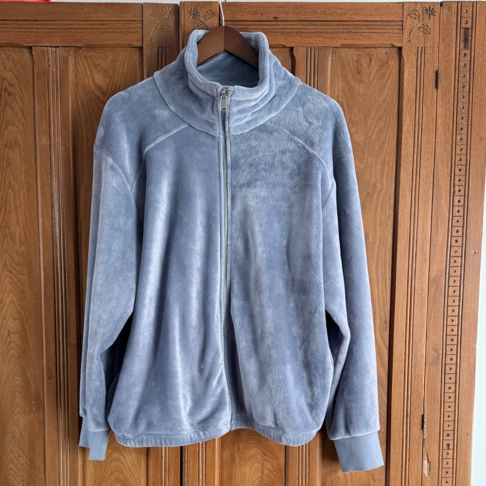 Athleta Gray Fleece Jacket